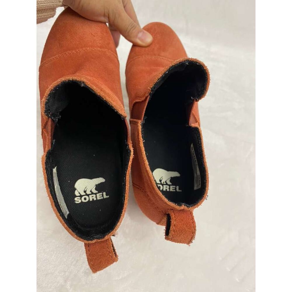 SOREL Evie Pull On Bootie Waterproof Suede Leather Wedge Ankle Booties Sz 6 - Picture 9 of 11